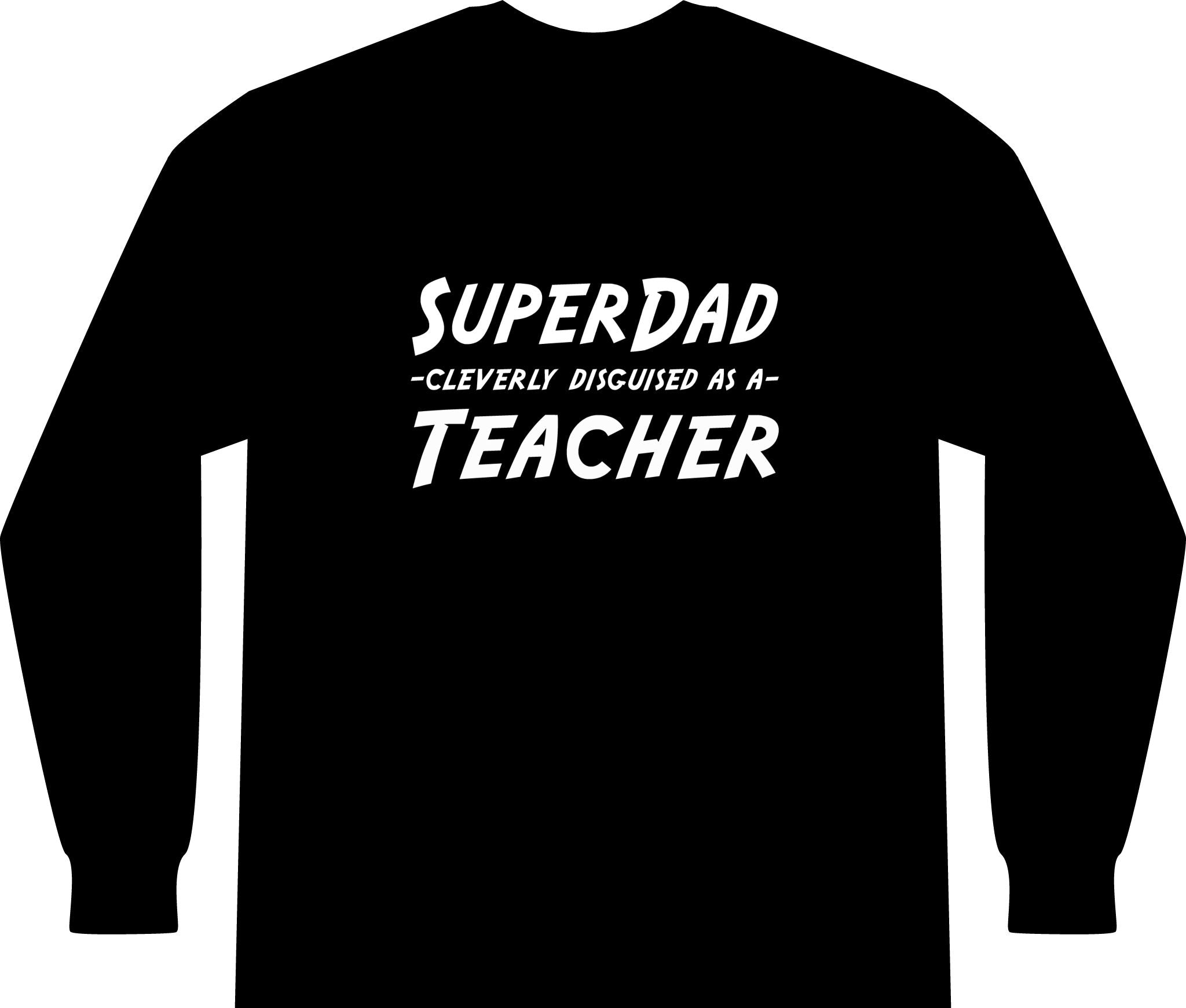 superdad dark teacher - Unisex Long Sleeve T-Shirt