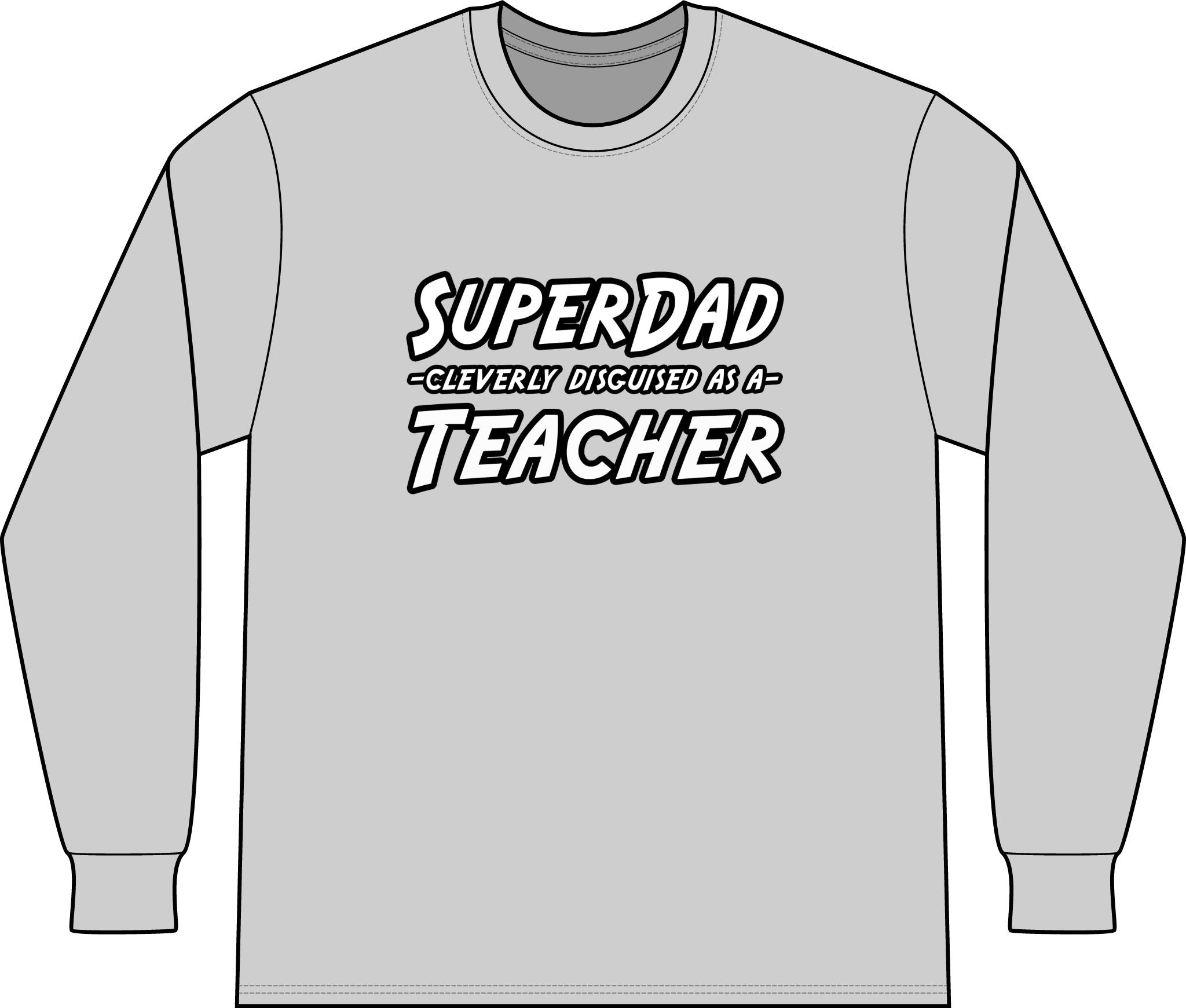 superdad dark teacher - Unisex Long Sleeve T-Shirt