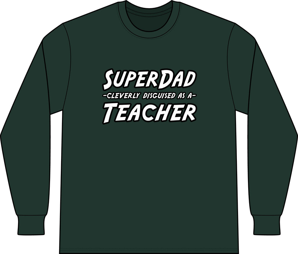 superdad dark teacher - Unisex Long Sleeve T-Shirt