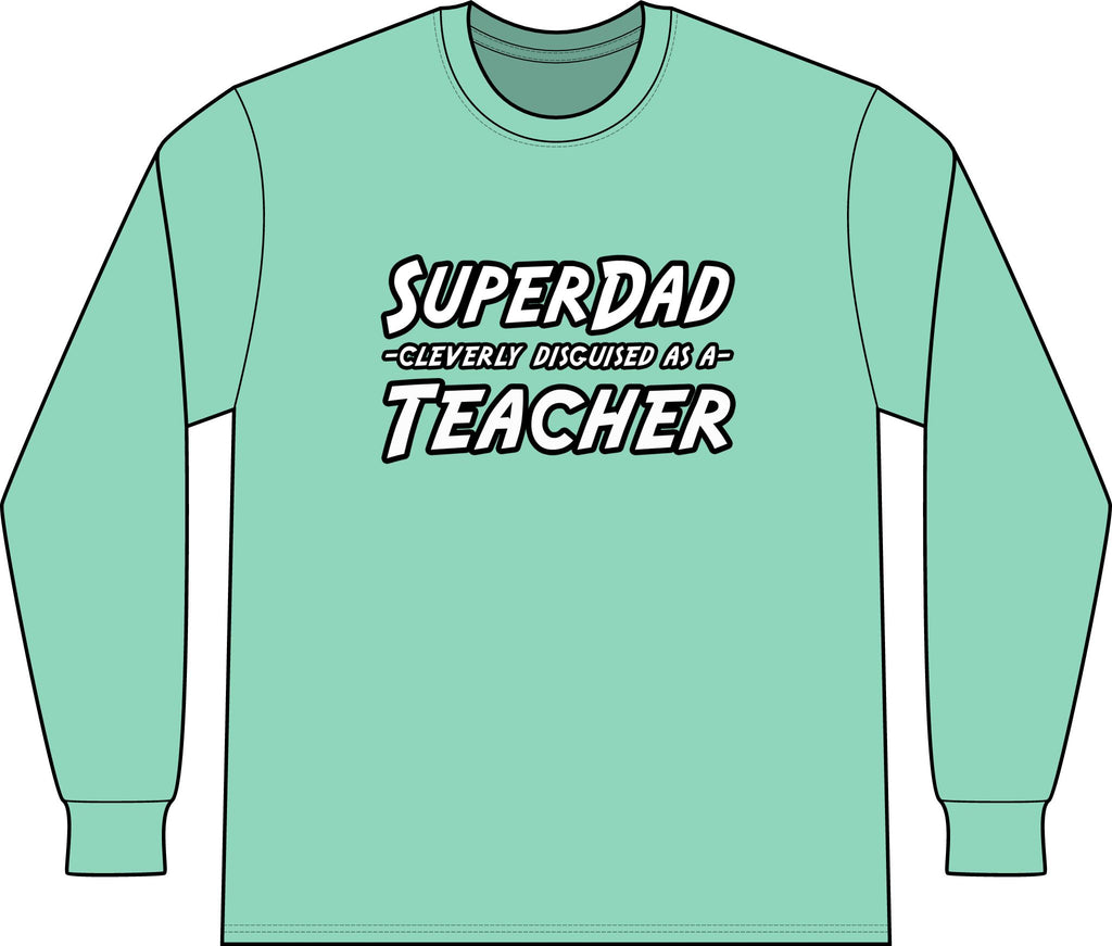 superdad dark teacher - Unisex Long Sleeve T-Shirt