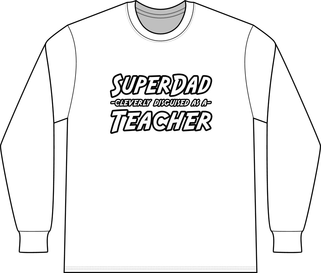 superdad dark teacher - Unisex Long Sleeve T-Shirt