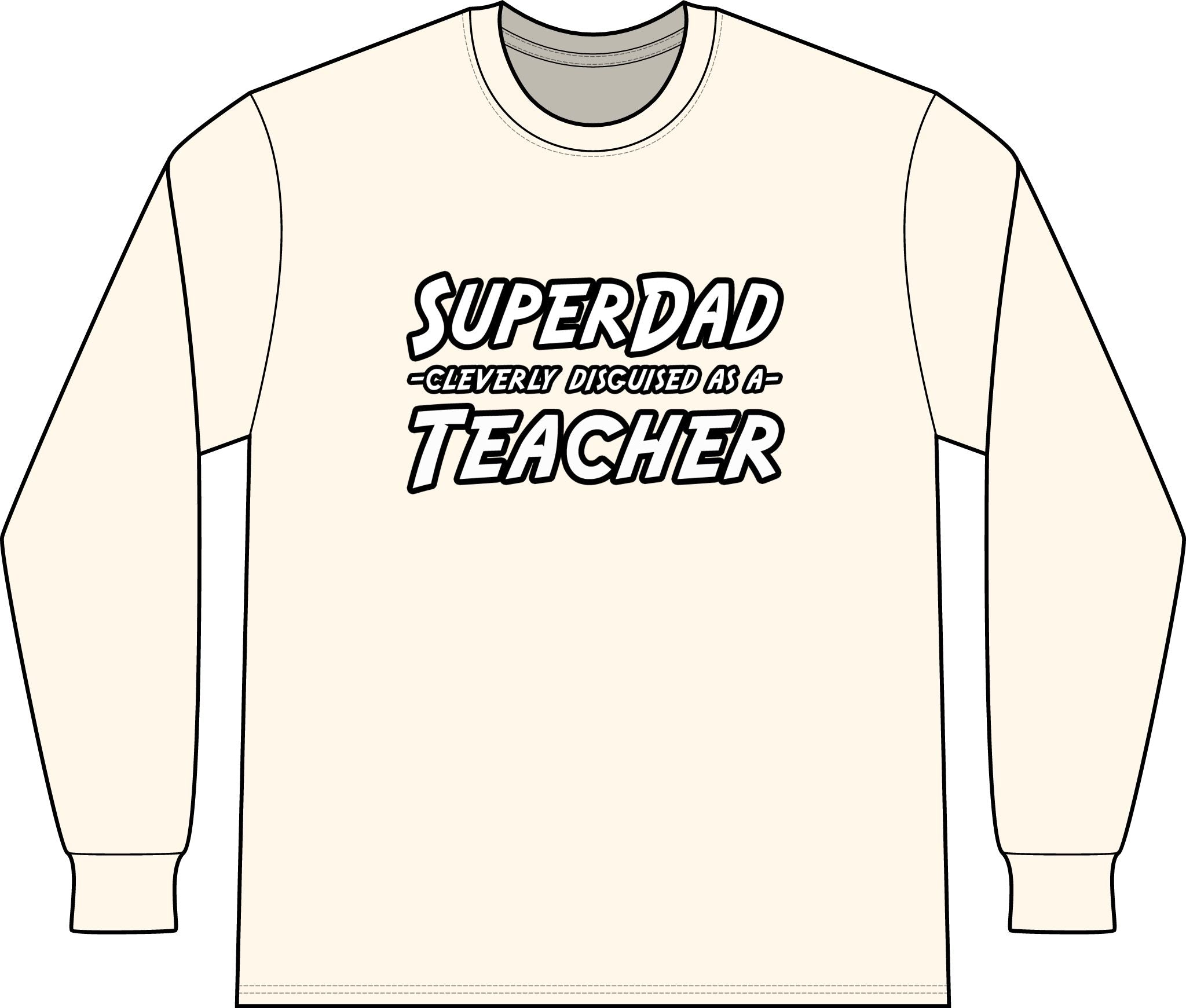 superdad dark teacher - Unisex Long Sleeve T-Shirt