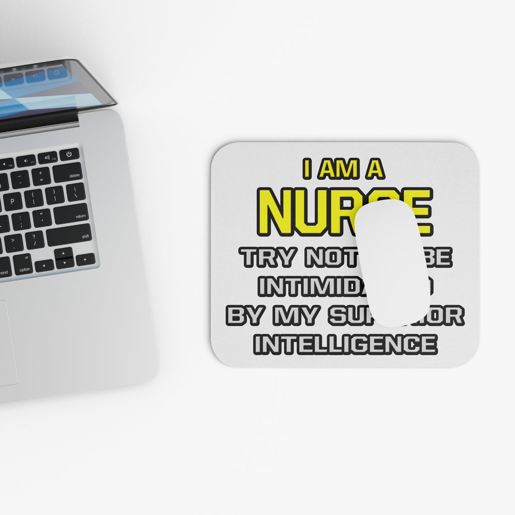 Nurse...Superior Intelligence - Mouse Pad (Rectangle)