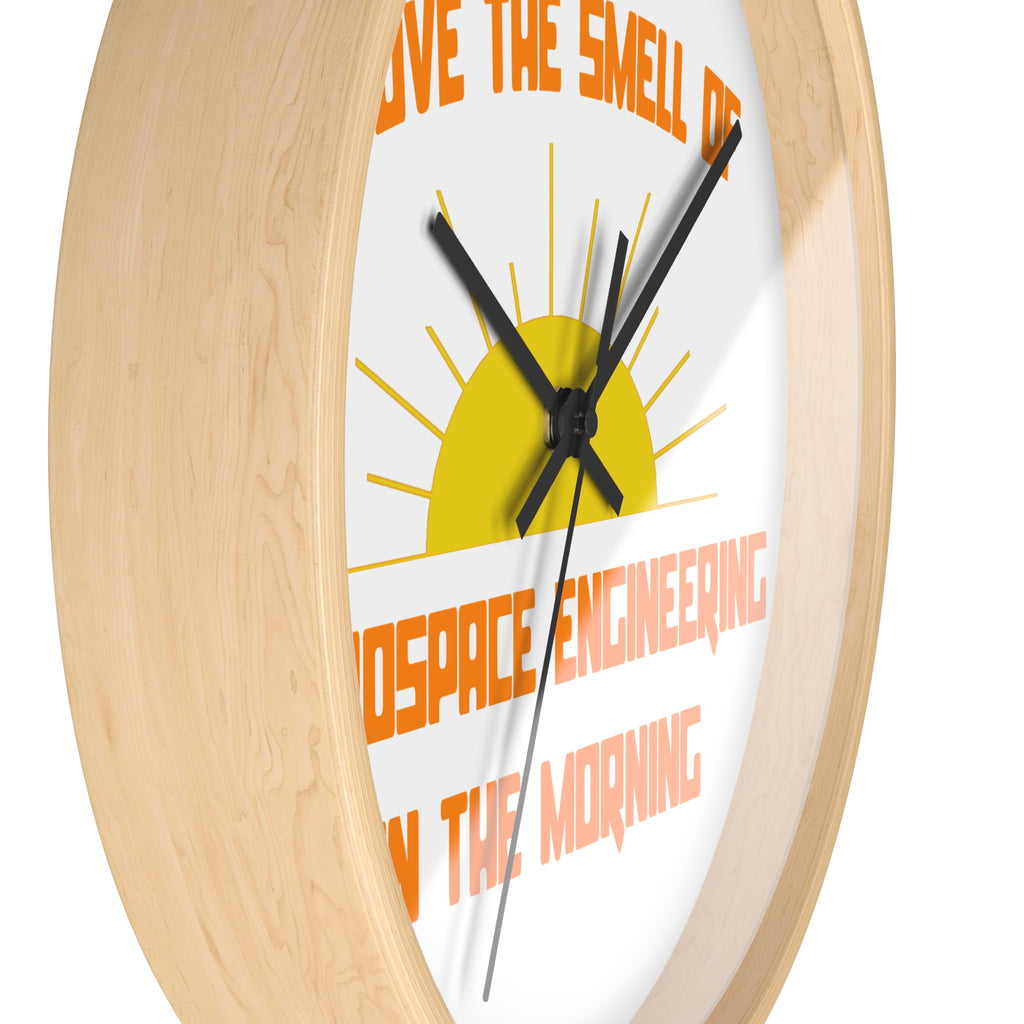 Smell of Aerospace Engineering in the Morning - Wall Clock