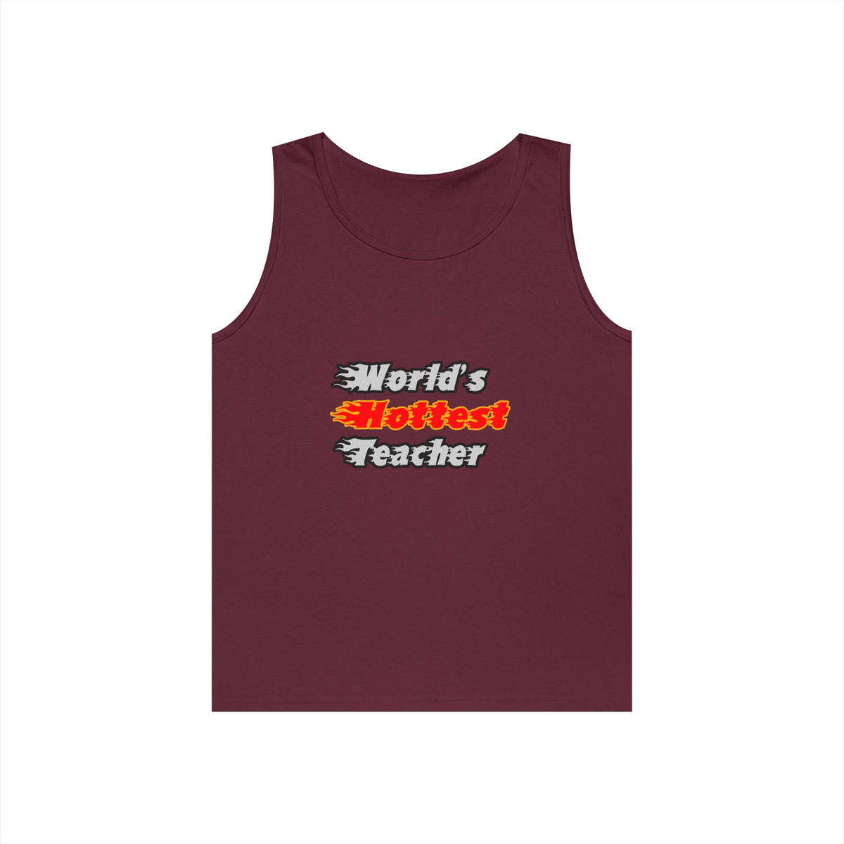 World's Hottest Teacher - Unisex Heavy Cotton Tank Top