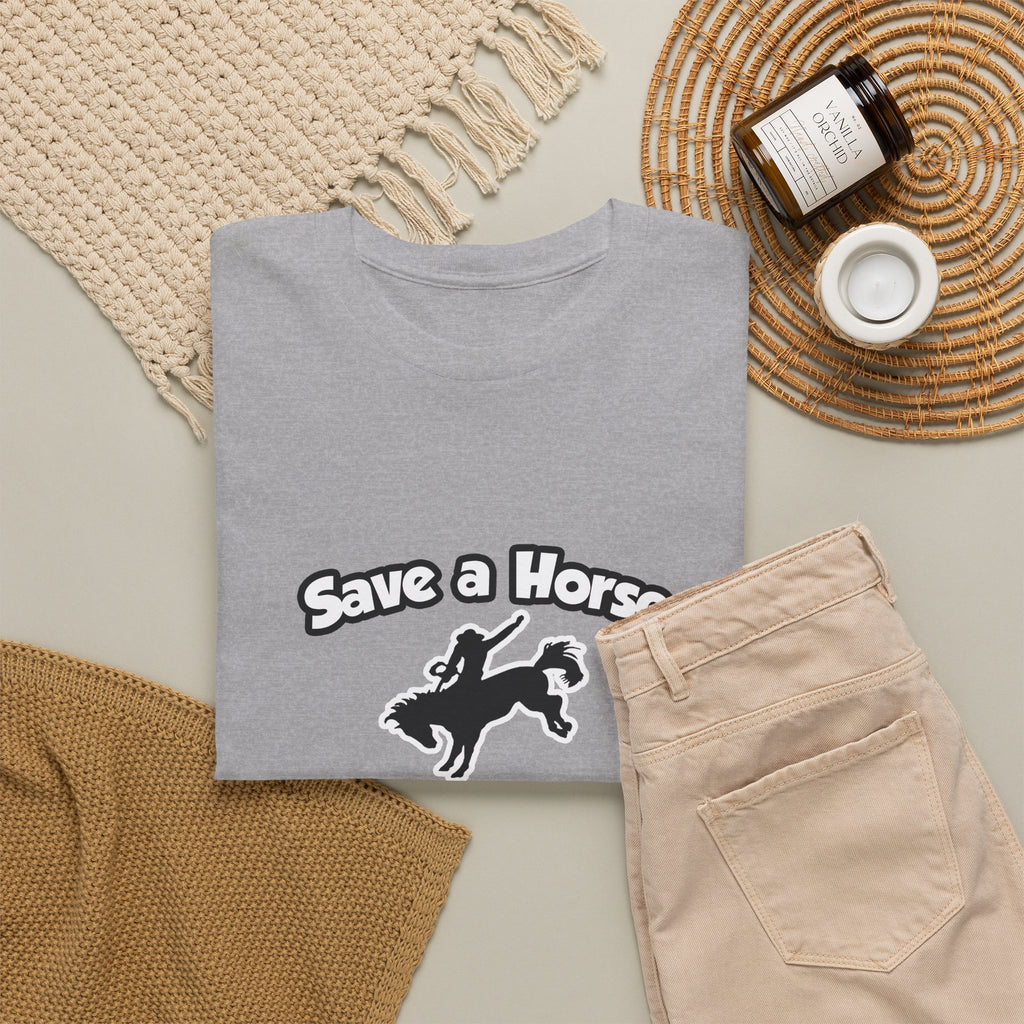 Save a Horse .. Ride a Doctor - Unisex Heavy Cotton Tee