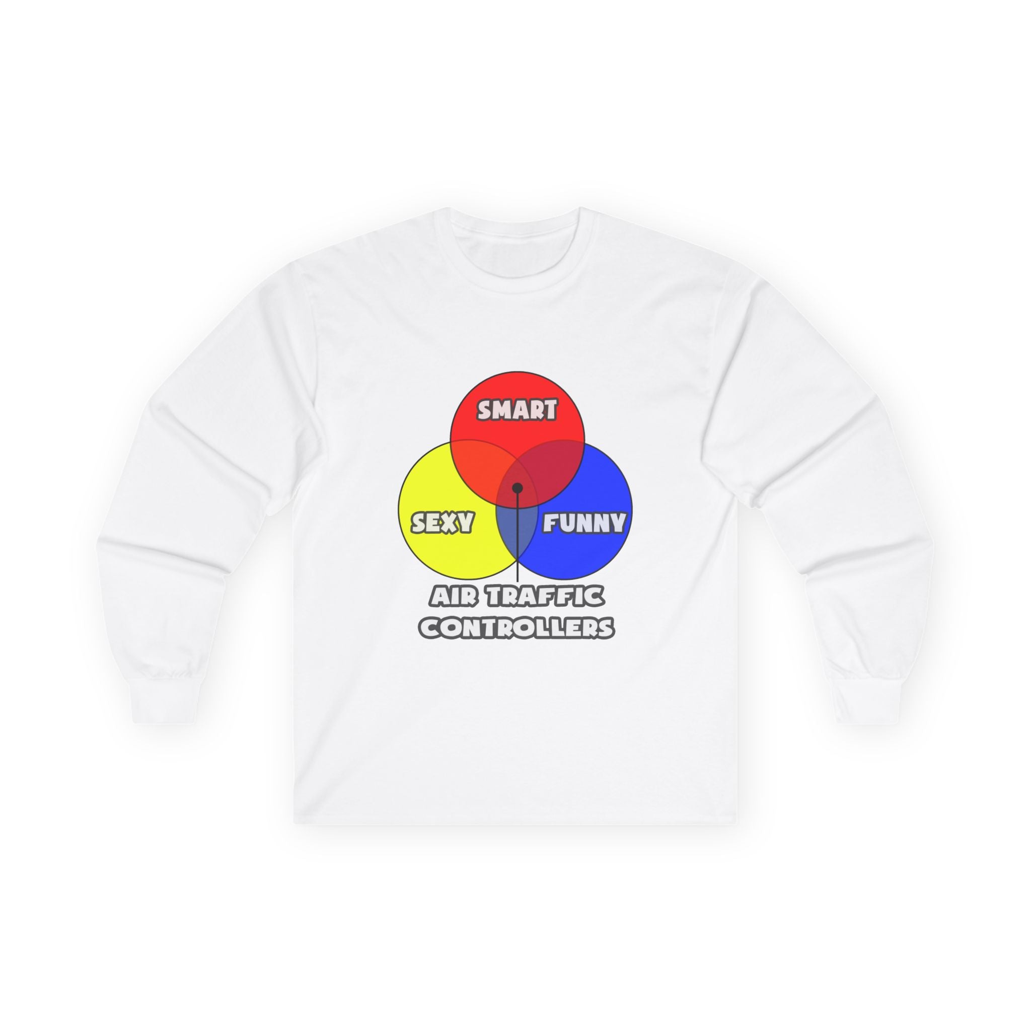 Venn Diagram .. Air Traffic Controllers - Unisex Ultra Cotton Long Sleeve Tee