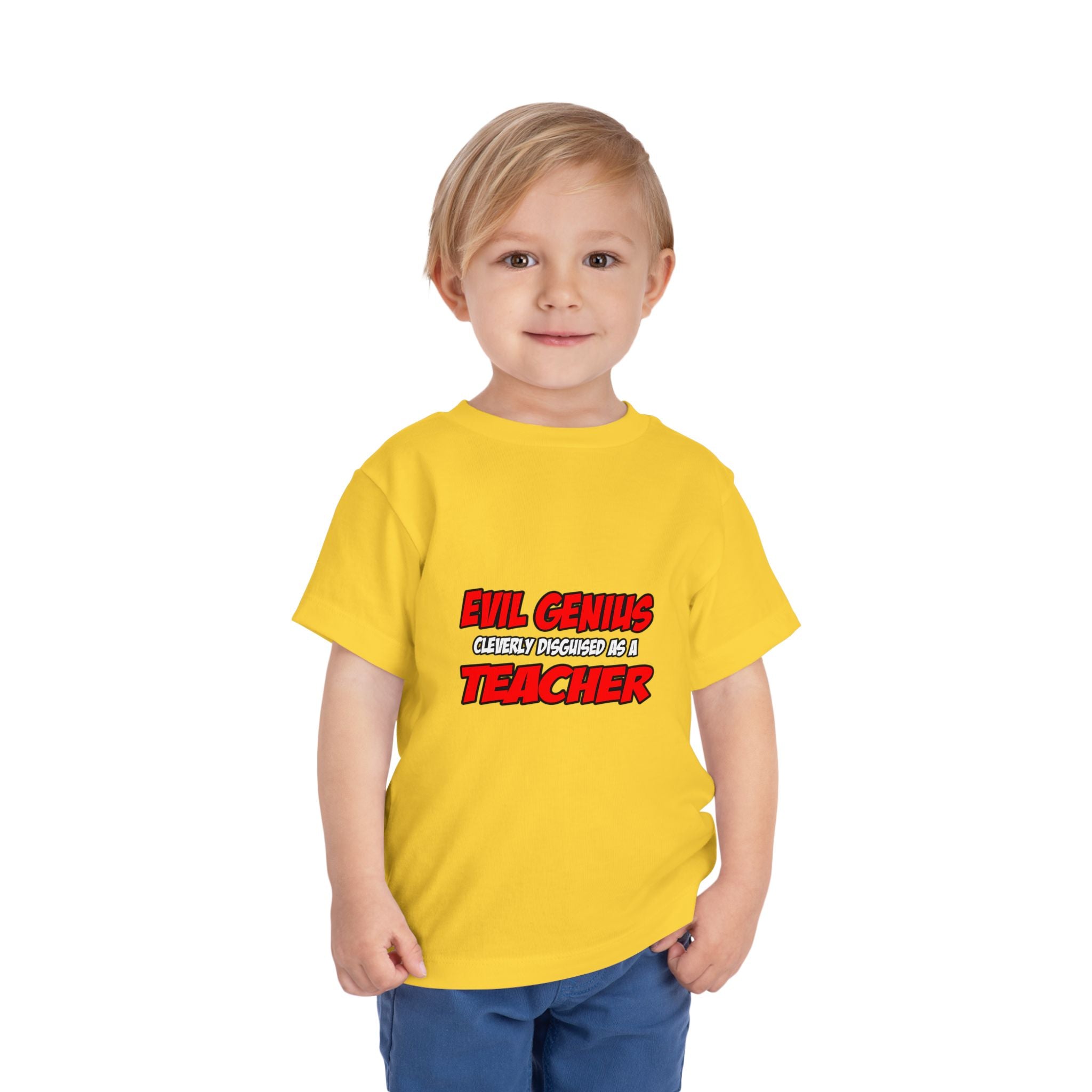 Evil Genius...Teacher - Toddler Short Sleeve Tee