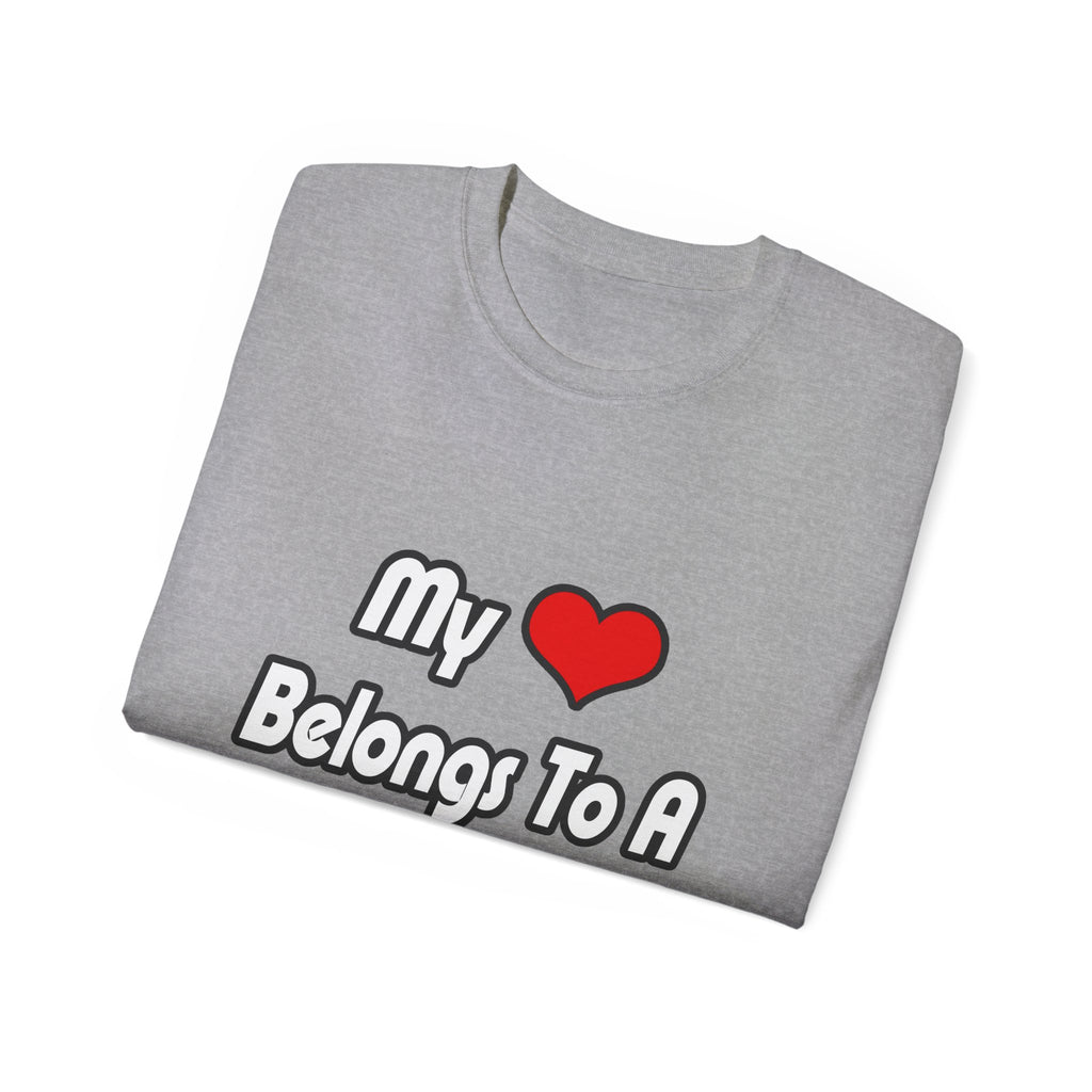 My Heart Belongs To A Teacher - Unisex Ultra Cotton Tee