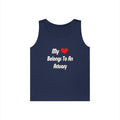 My Heart Belongs To An Actuary - Unisex Heavy Cotton Tank Top