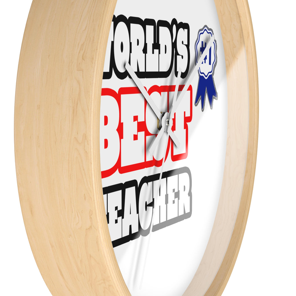 World's Best Teacher - Wall Clock
