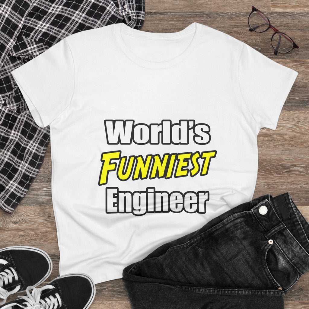 World's Funniest Engineer - Women's Midweight Cotton Tee