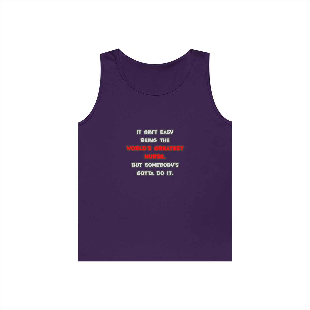 World's Greatest Nurse Joke - Unisex Heavy Cotton Tank Top