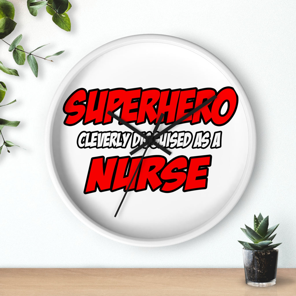 Superhero...Nurse - Wall Clock