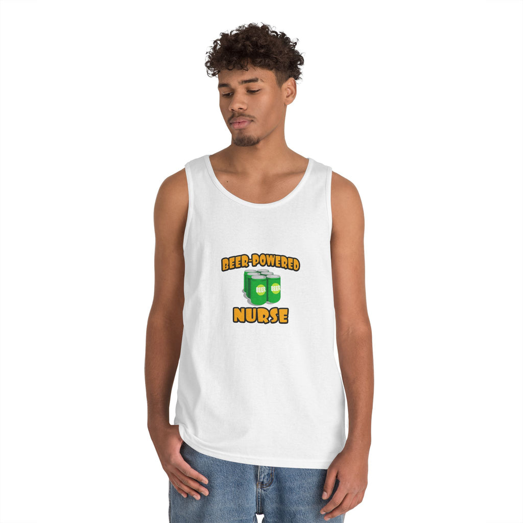Beer Powered Nurse - Unisex Heavy Cotton Tank Top