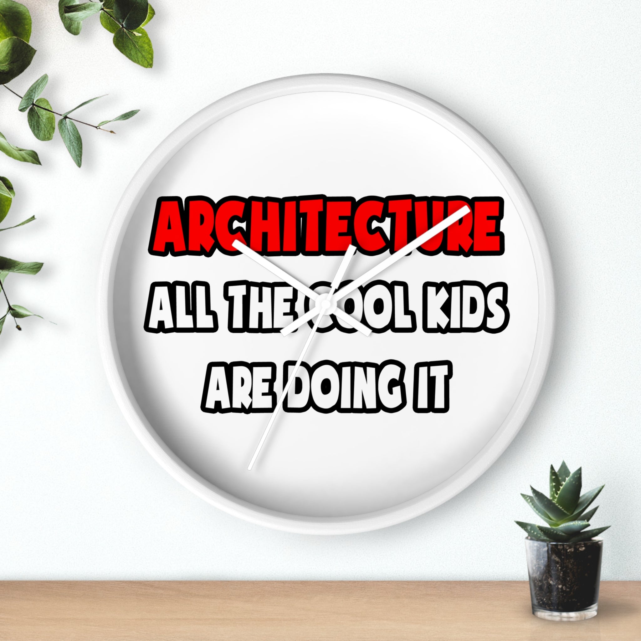 Funny Architect Shirts and Gifts - Wall Clock
