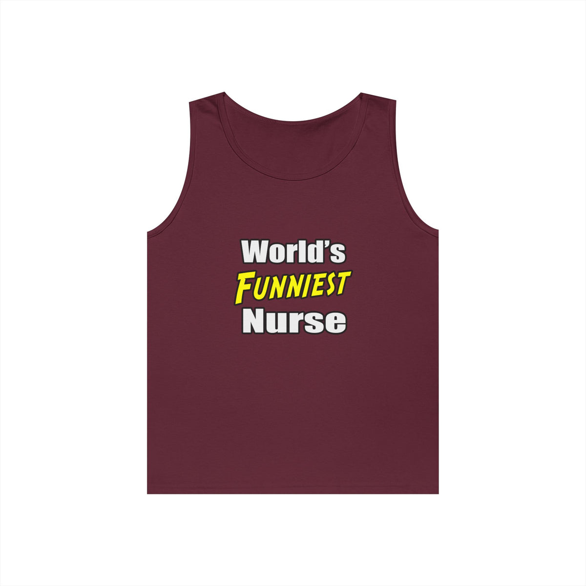 World's Funniest Nurse - Unisex Heavy Cotton Tank Top
