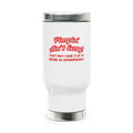 Pimpin' Ain't Easy .. Anthropologist - Stainless Steel Travel Mug with Handle, 14oz