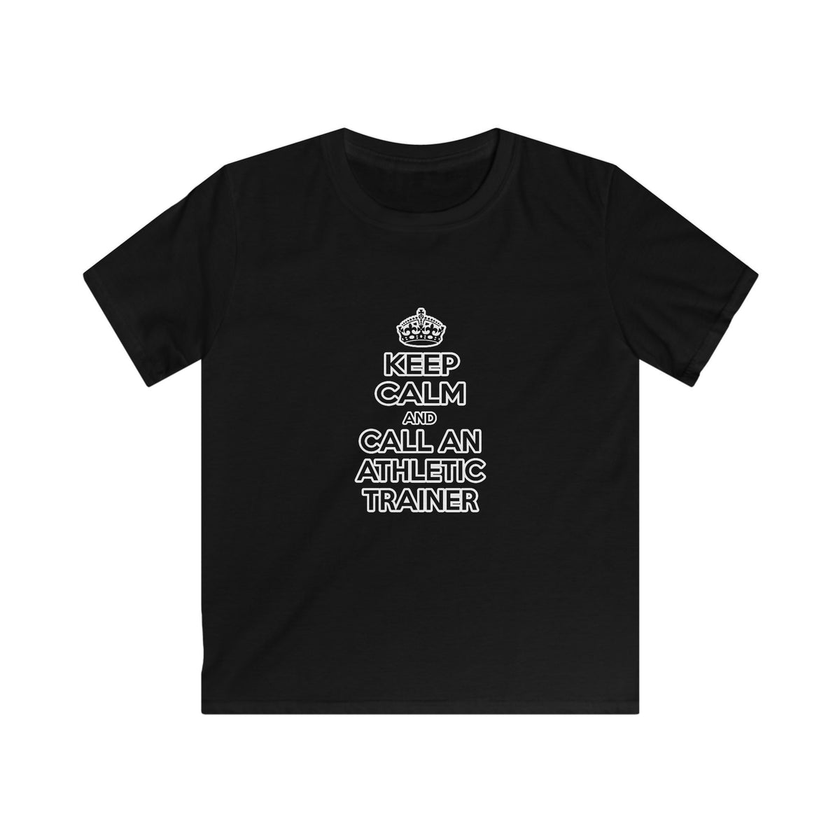 Keep Calm and Call an Athletic Trainer - Kids Softstyle Tee