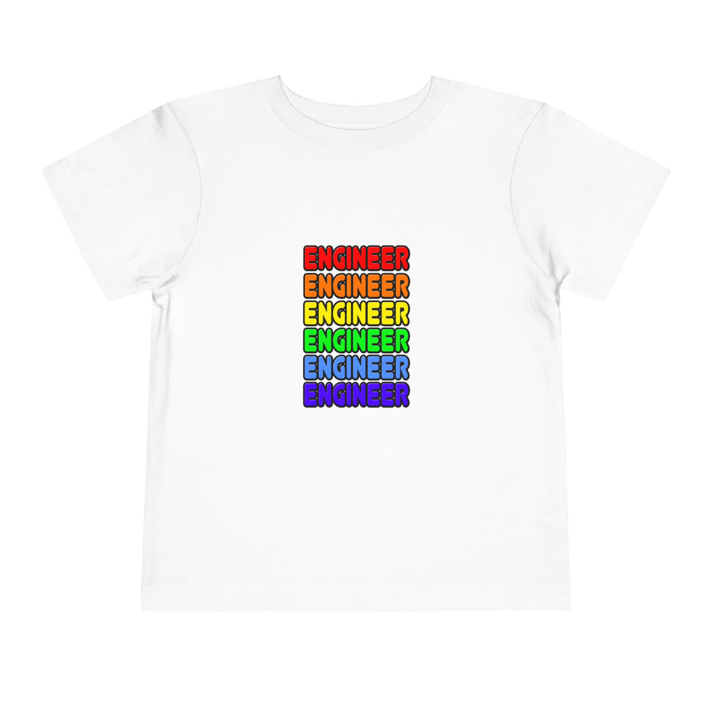 Rainbow Engineer - Toddler Short Sleeve Tee