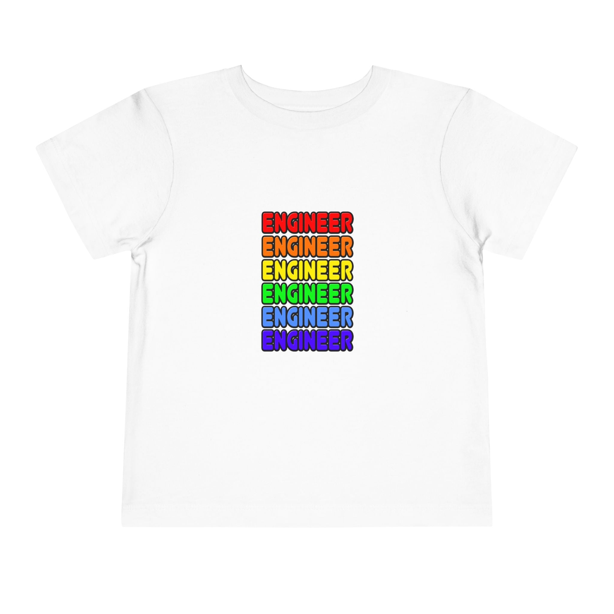 Rainbow Engineer - Toddler Short Sleeve Tee