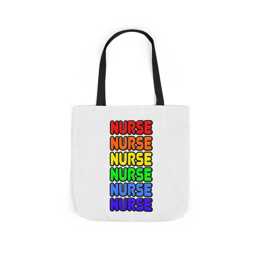Rainbow Nurse - Canvas Tote Bag, 5-Color Straps