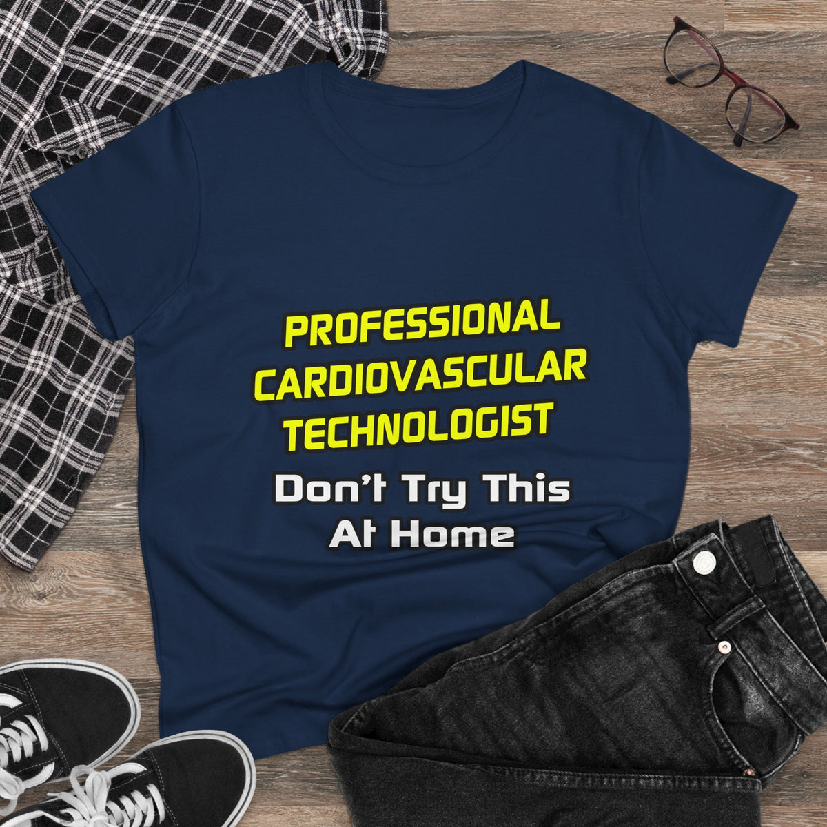 Professional Cardiovascular Technologist .. Joke - Women's Midweight Cotton Tee