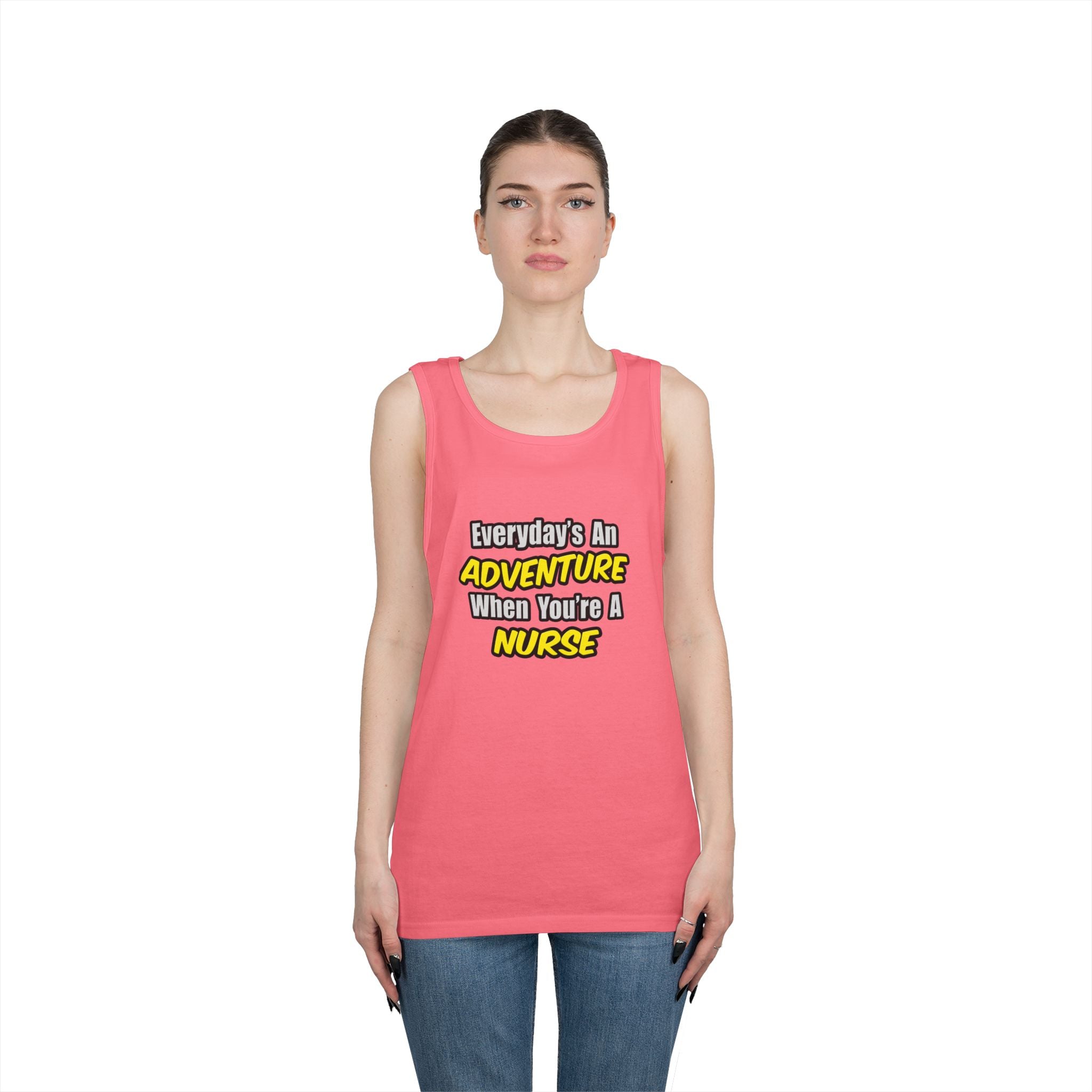 Everyday's An Adventure...Nurse - Unisex Heavy Cotton Tank Top
