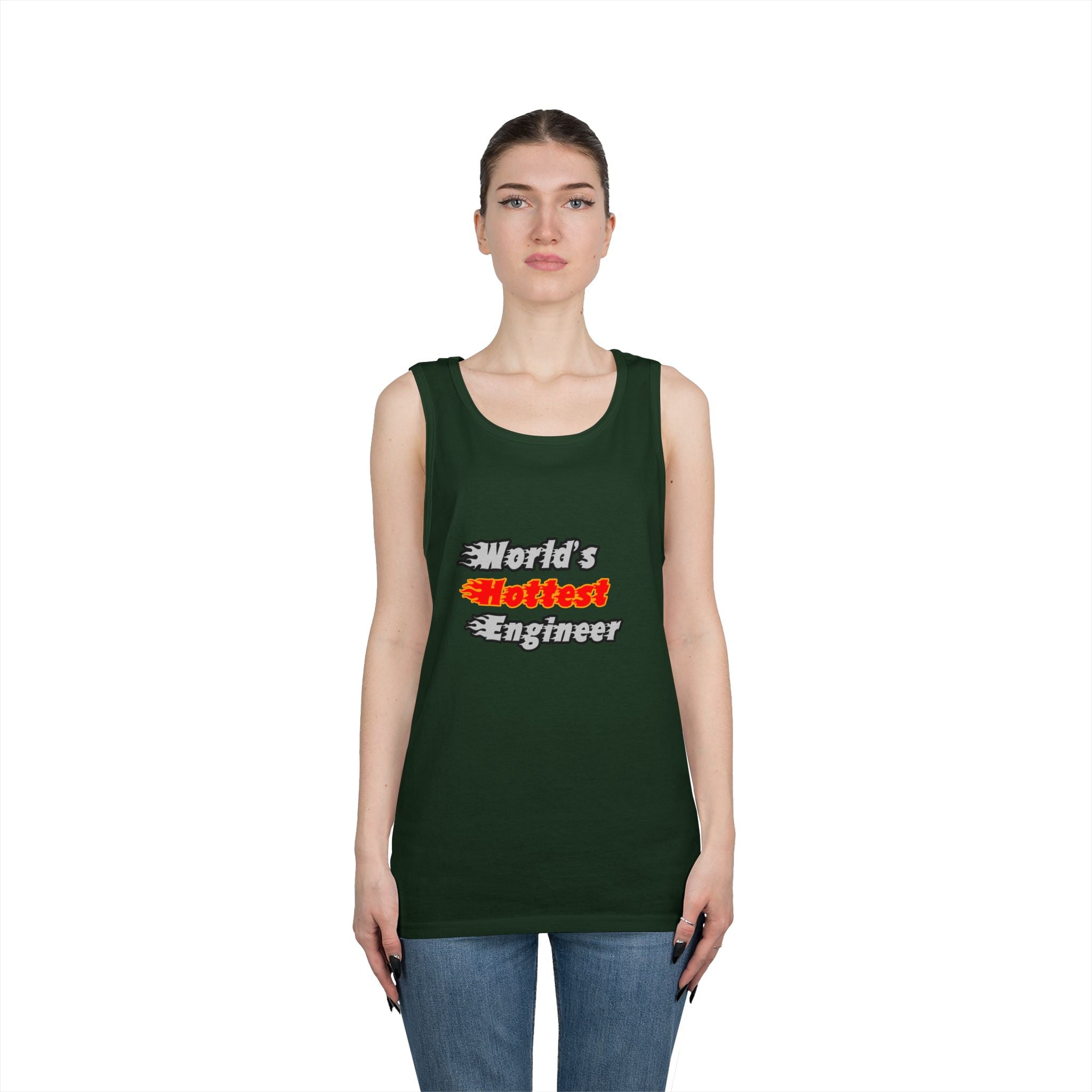 World's Hottest Engineer - Unisex Heavy Cotton Tank Top