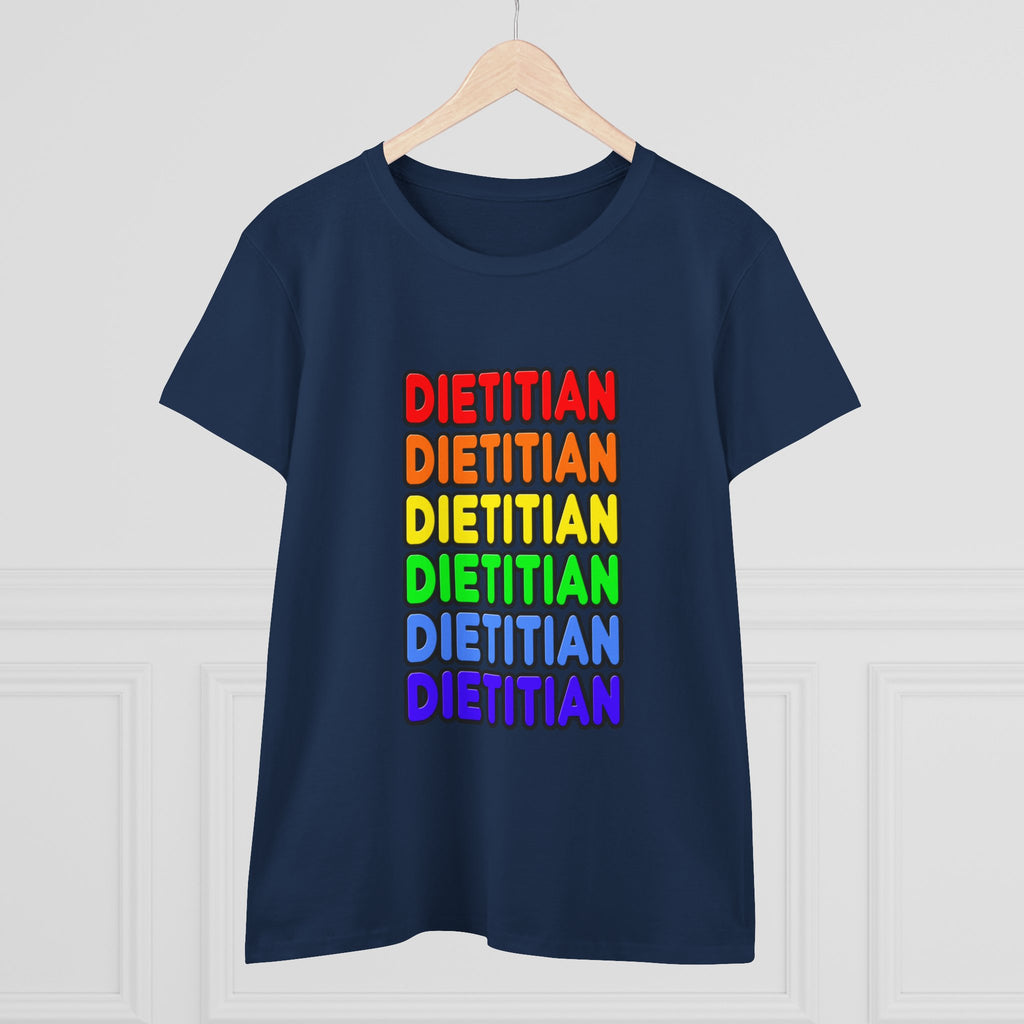 Rainbow Dietitian - Women's Midweight Cotton Tee
