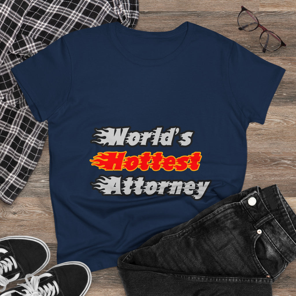 World's Hottest Attorney - Women's Midweight Cotton Tee