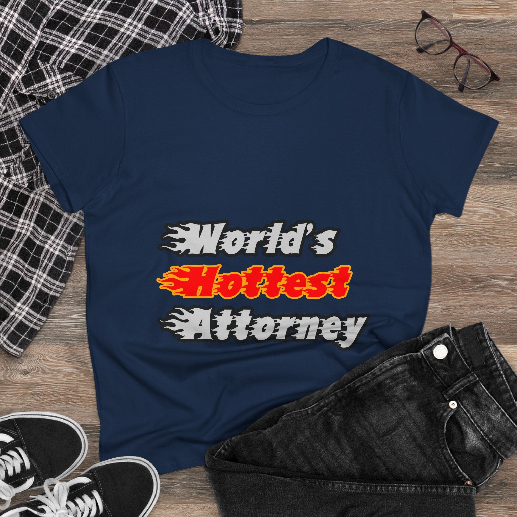 World's Hottest Attorney - Women's Midweight Cotton Tee