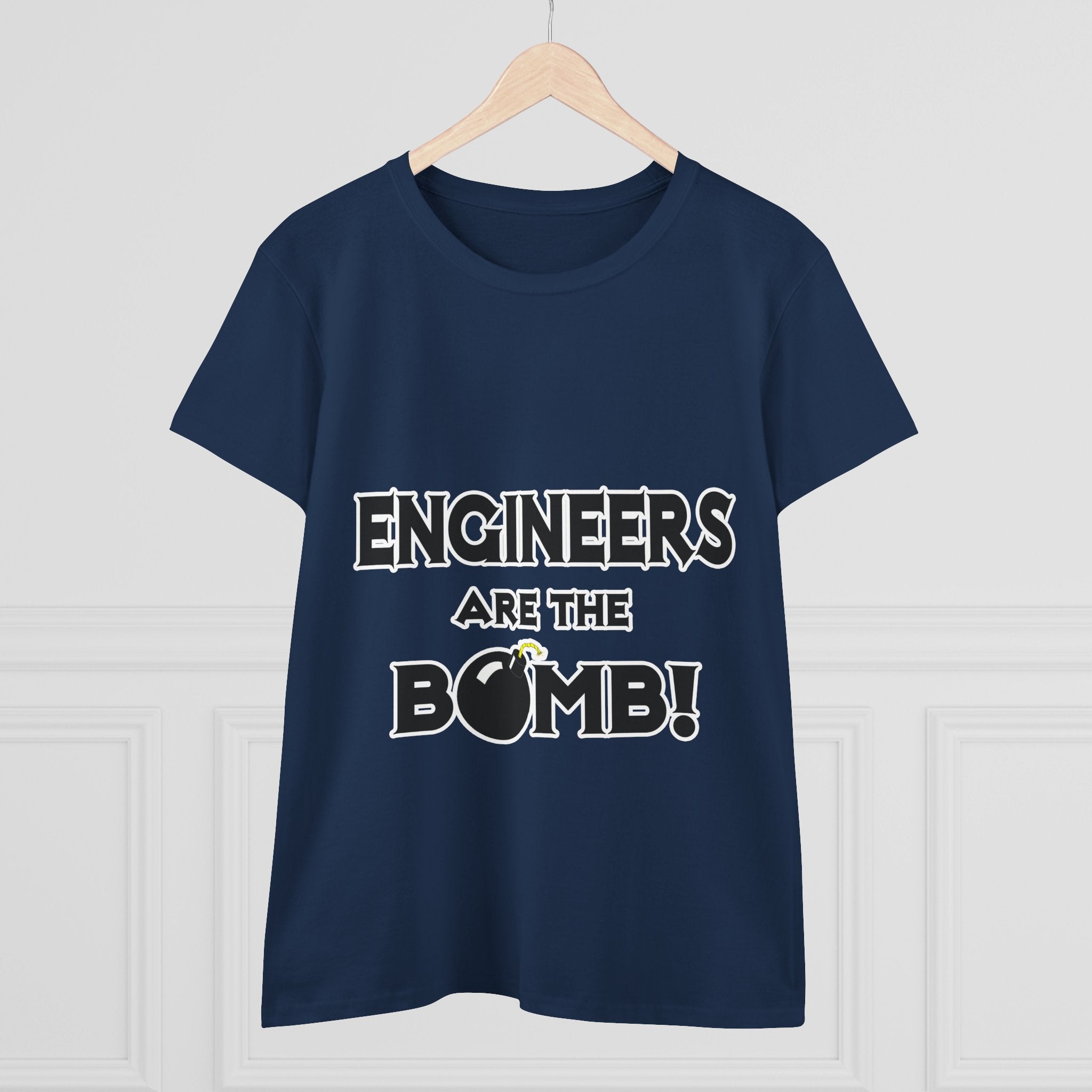 Engineers Are The Bomb! (2) - Women's Midweight Cotton Tee