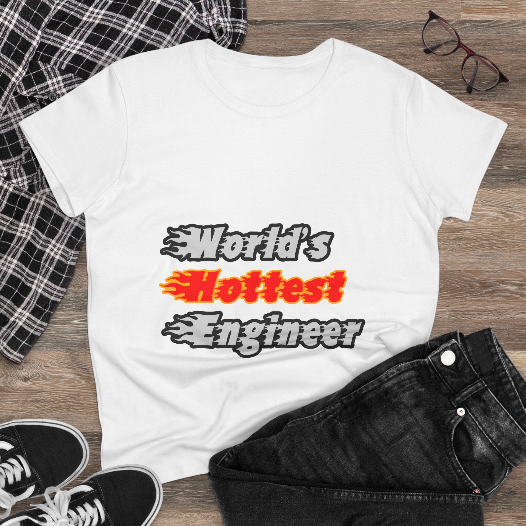 World's Hottest Engineer - Women's Midweight Cotton Tee