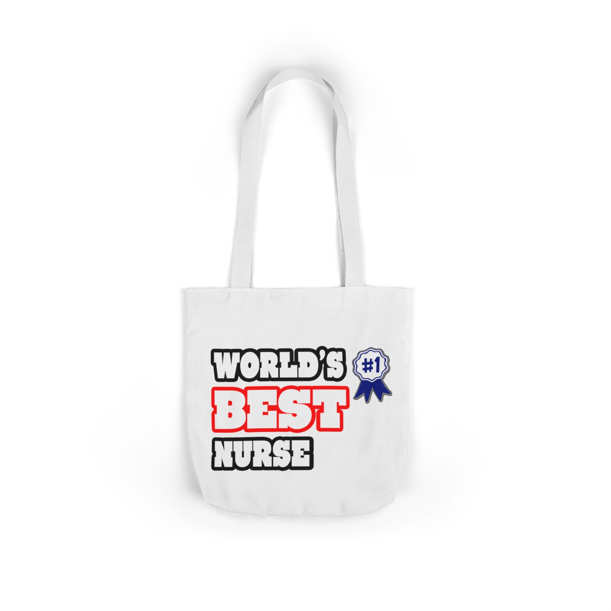 World's Best Nurse - Canvas Tote Bag, 5-Color Straps