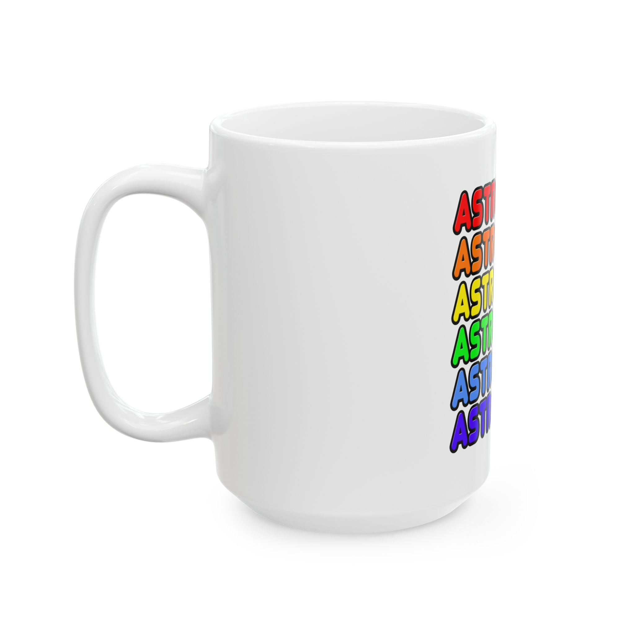 Rainbow Astronomer - Ceramic Mug, (11oz, 15oz)