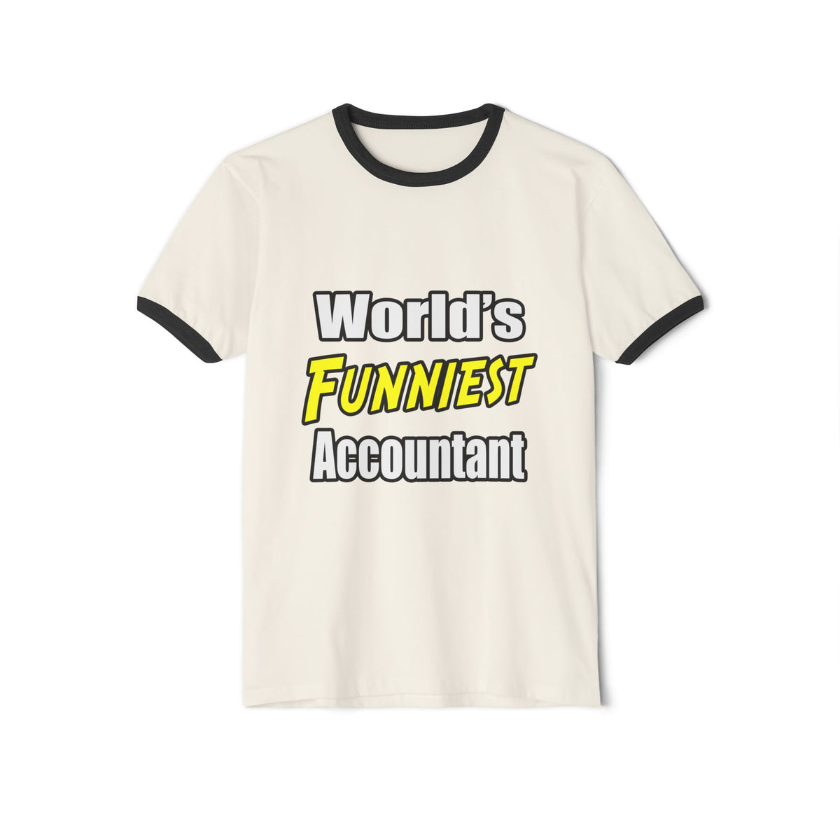 World's Funniest Accountant - Unisex Cotton Ringer T-Shirt