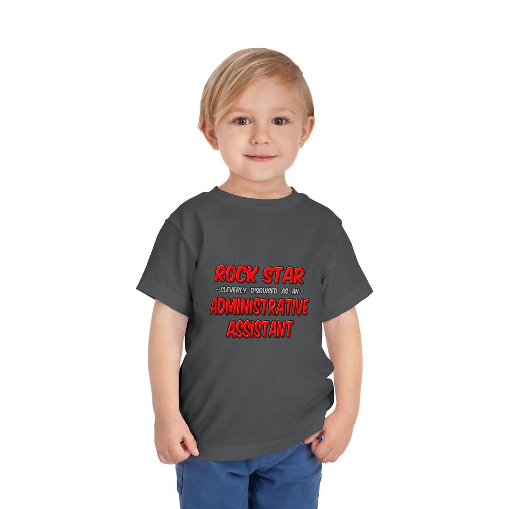 Rock Star...Administrative Assistant - Toddler Short Sleeve Tee
