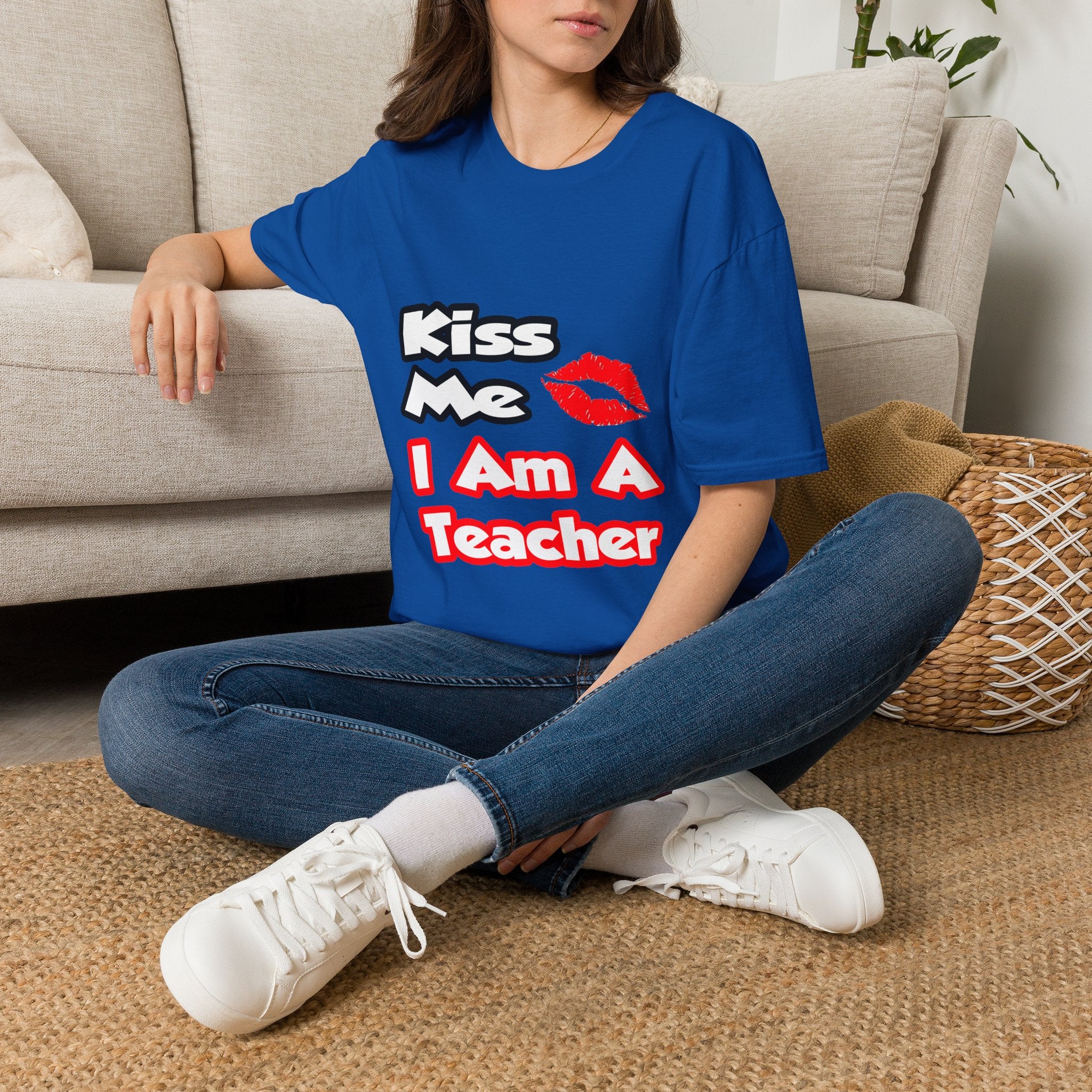 Kiss Me...I Am A Teacher - Unisex Softstyle T-Shirt
