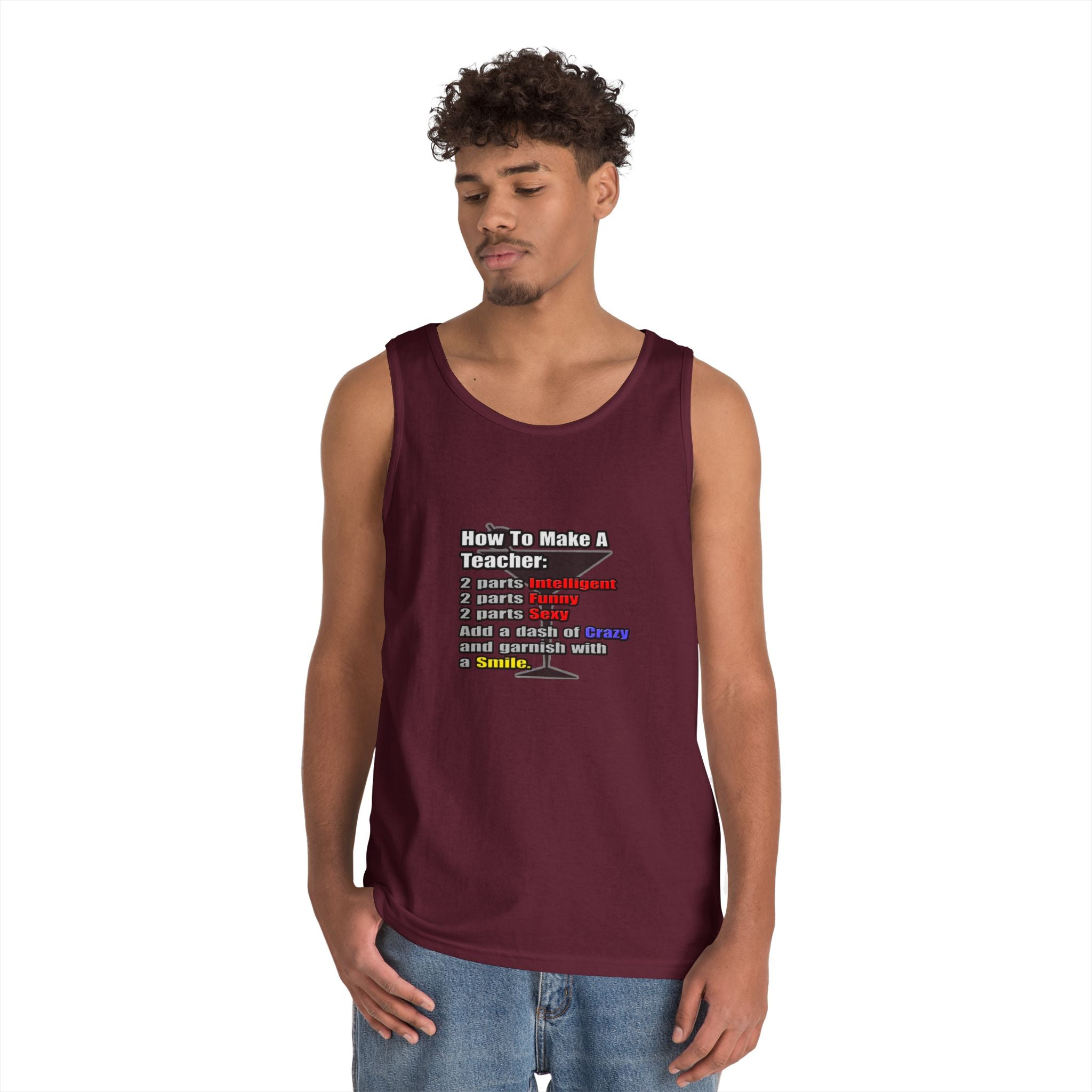 How To Make a Teacher - Unisex Heavy Cotton Tank Top