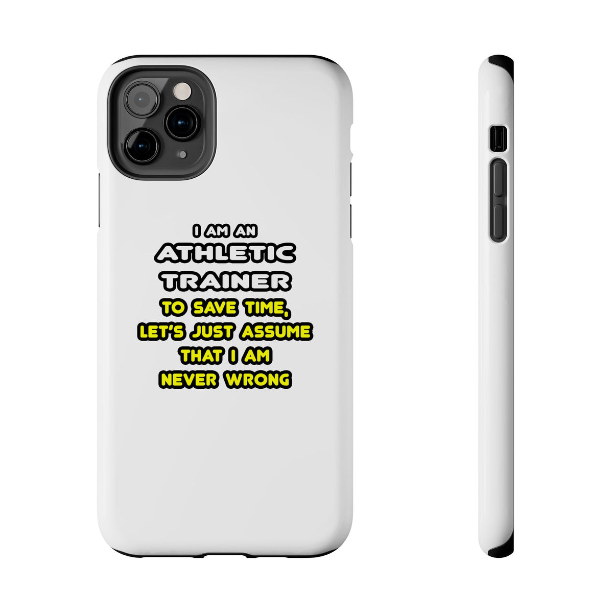 Funny Athletic Trainer T Shirts - Tough Phone Cases