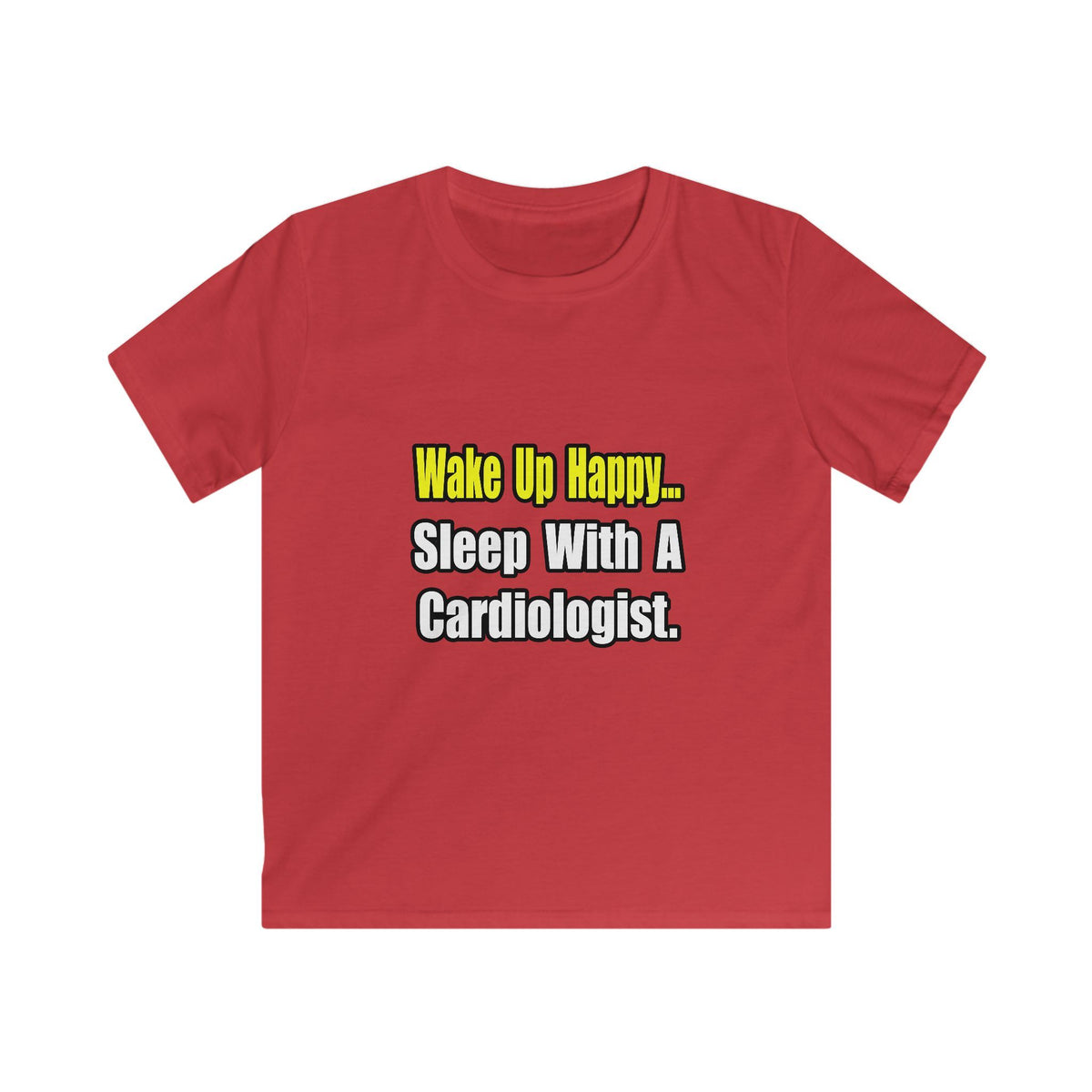 Sleep With a Cardiologist - Kids Softstyle Tee