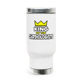 King of the Cardiologists - Stainless Steel Travel Mug with Handle, 14oz
