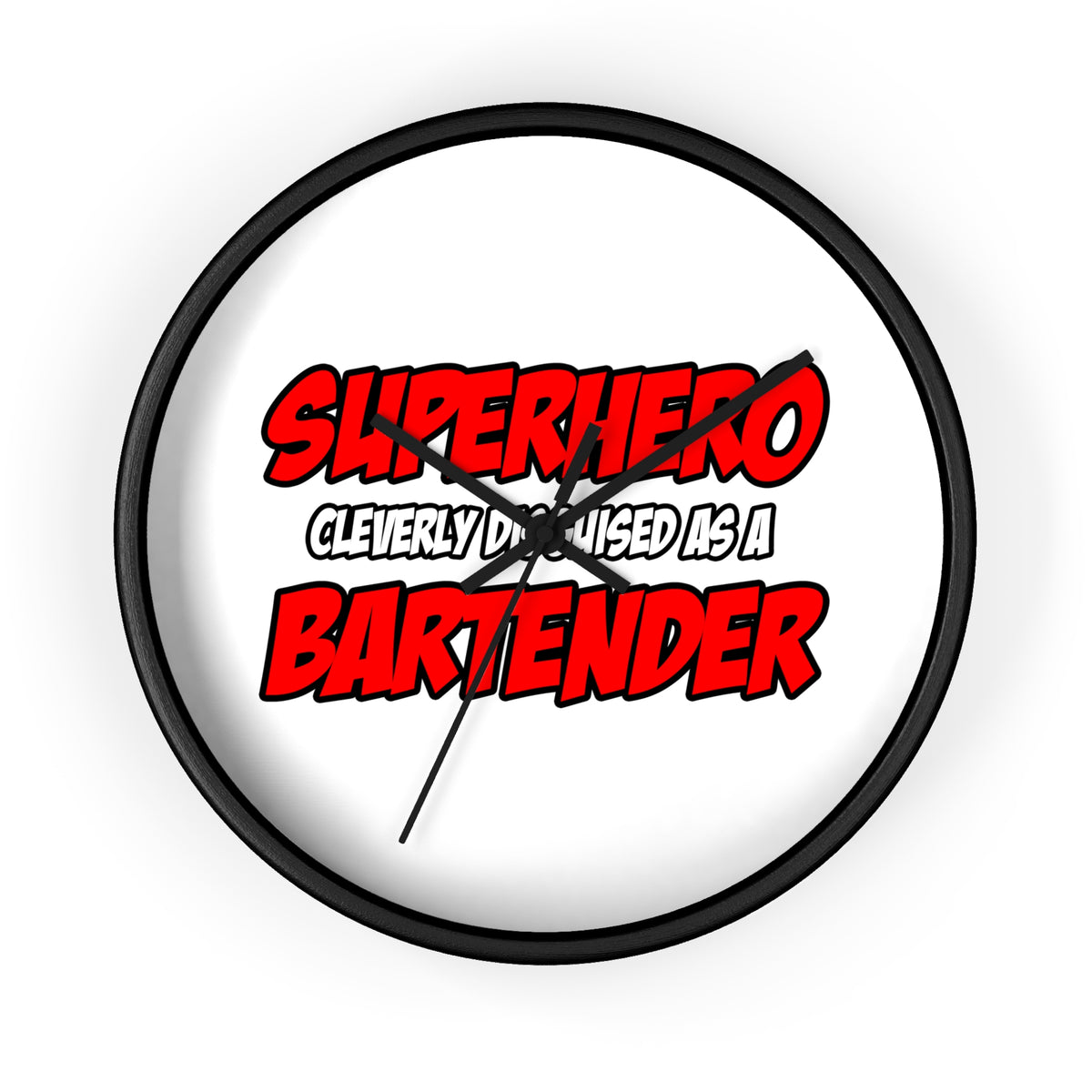 Superhero...Bartender - Wall Clock
