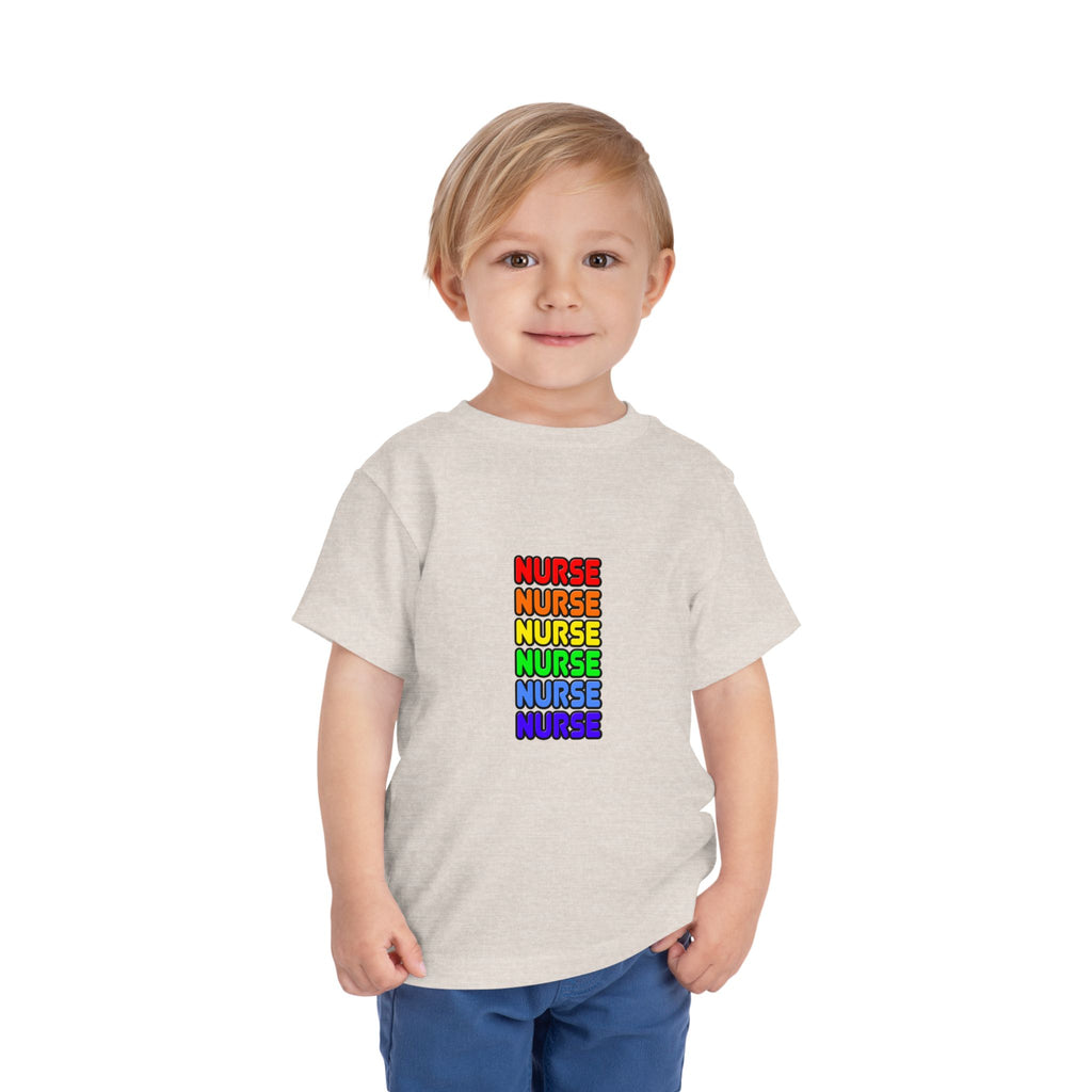 Rainbow Nurse - Toddler Short Sleeve Tee