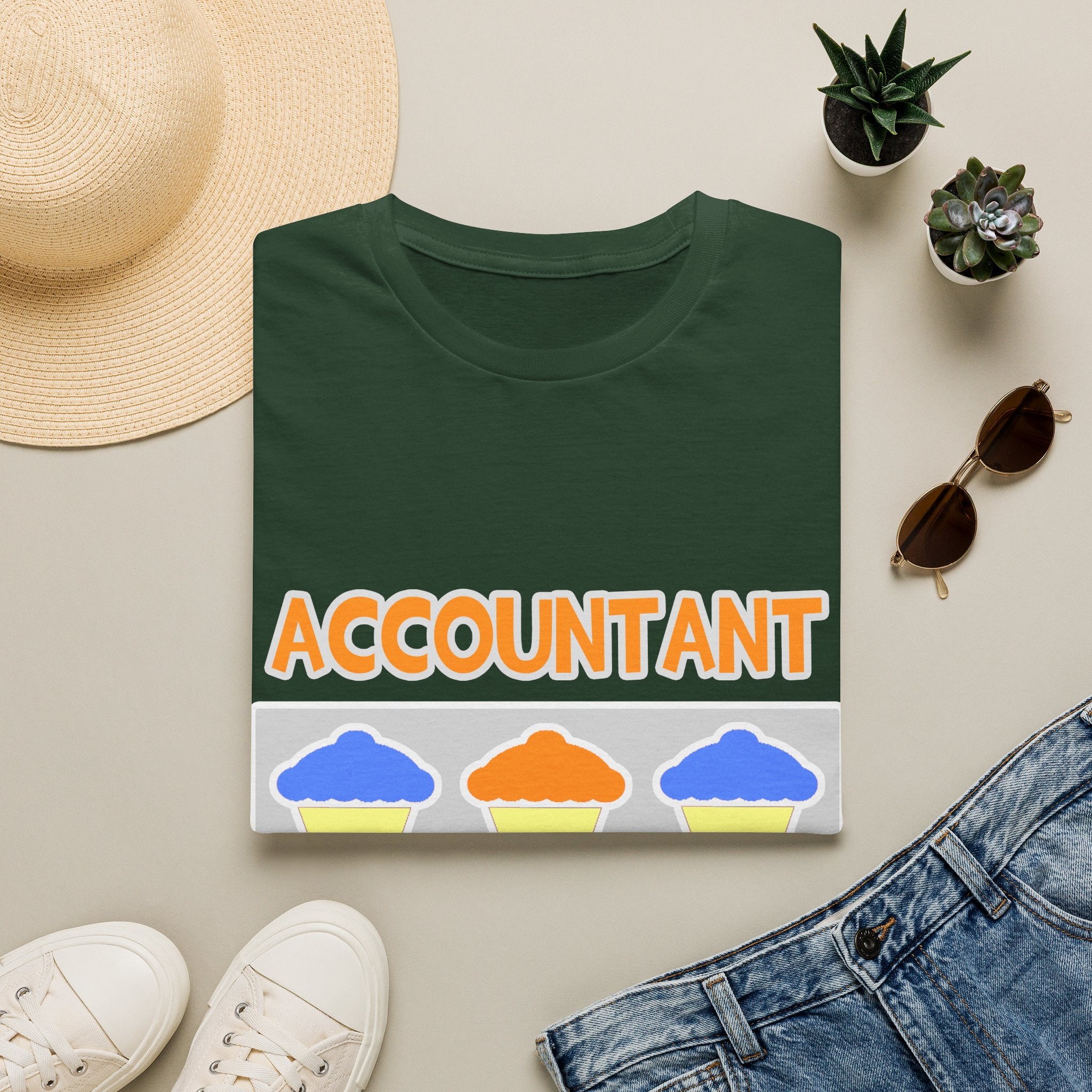 Accountant ... Will Work For Cupcakes - Unisex Softstyle T-Shirt