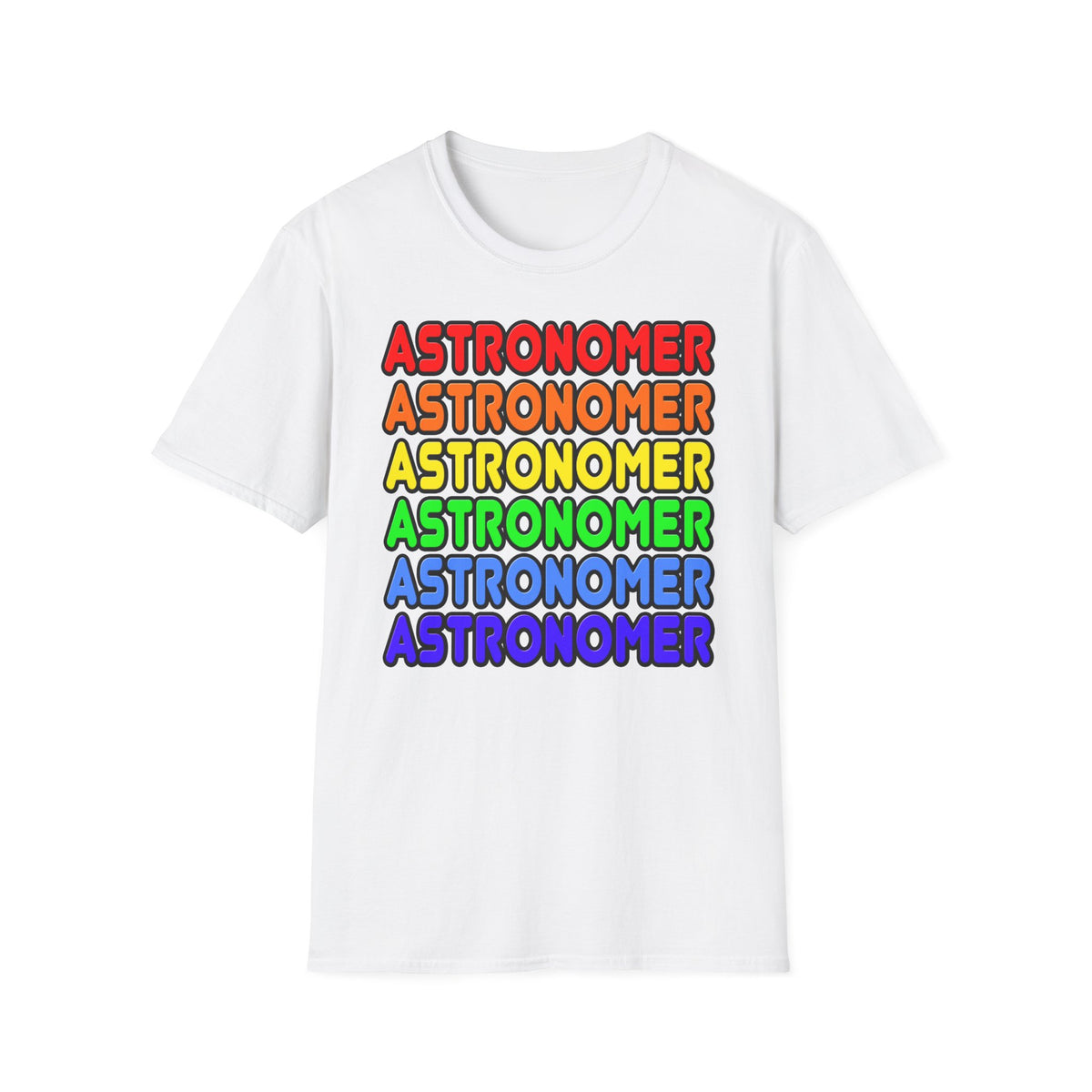 Rainbow Astronomer - Unisex Softstyle T-Shirt