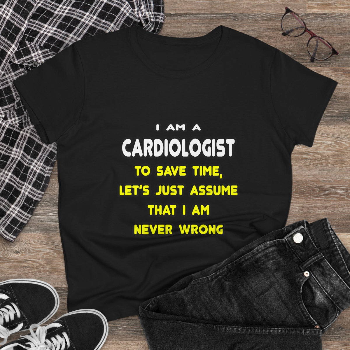Funny Cardiologist T Shirts and Gifts - Women's Midweight Cotton Tee