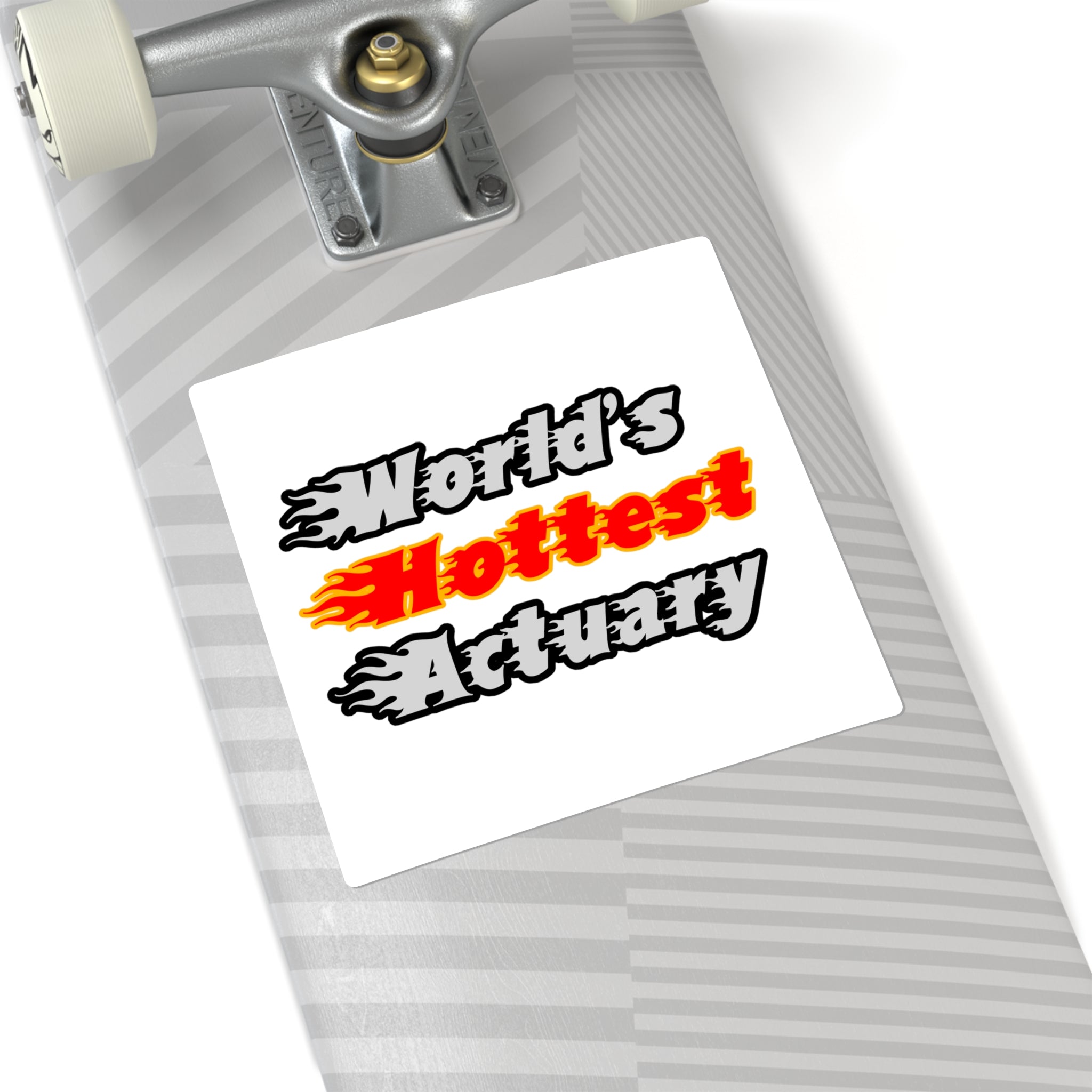 World's Hottest Actuary - Square Stickers