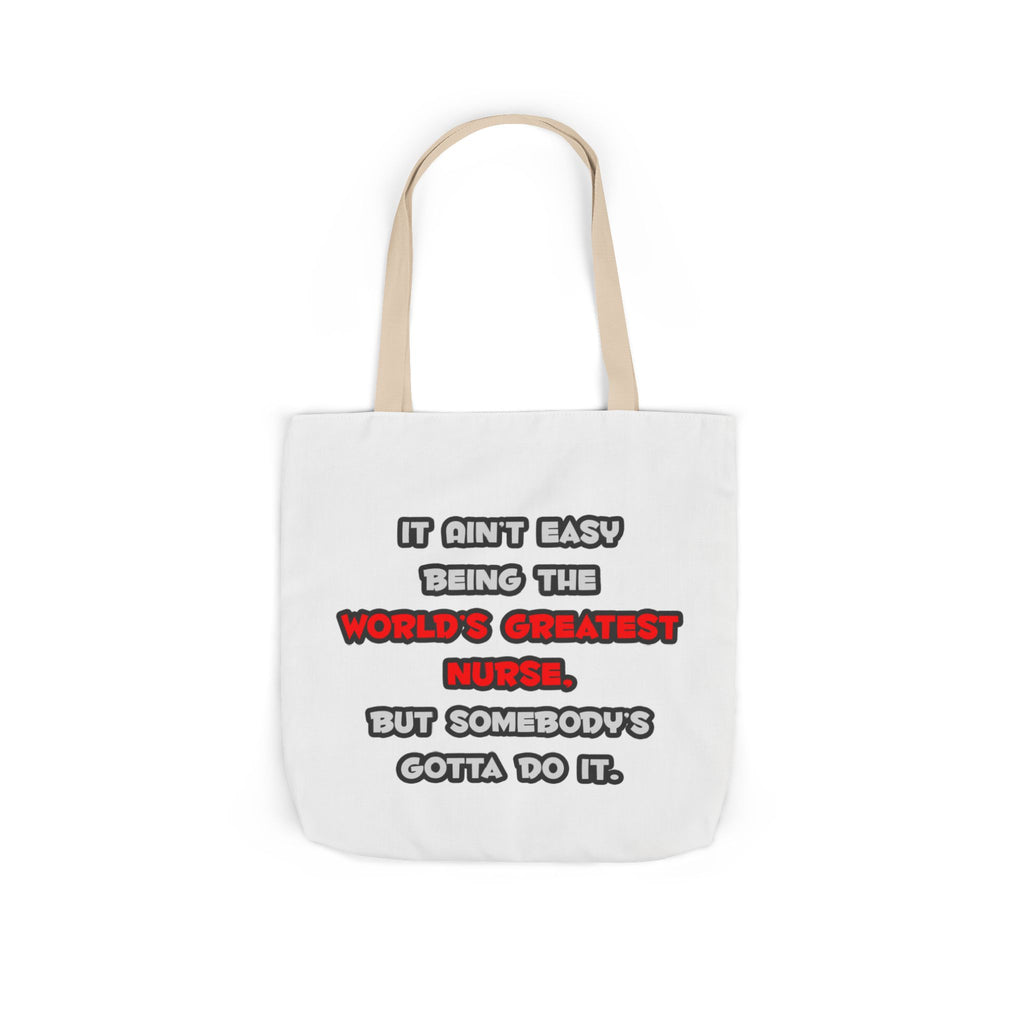 World's Greatest Nurse Joke - Canvas Tote Bag, 5-Color Straps